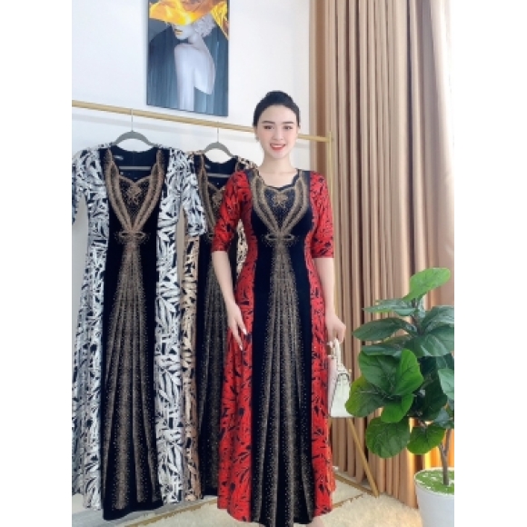 Đầm thun kim sa