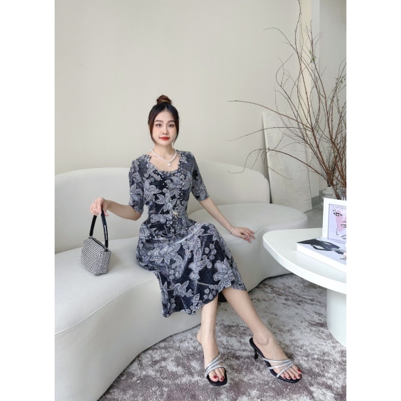 Đầm thun kim sa