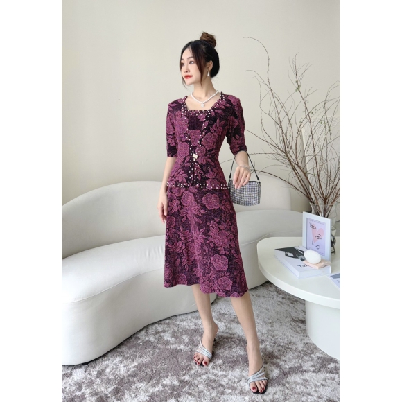 Đầm thun kim sa